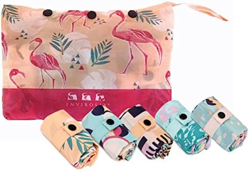 Envirosax Palm Springs Reusable Grocery Bag, Set of 5, Multicolor