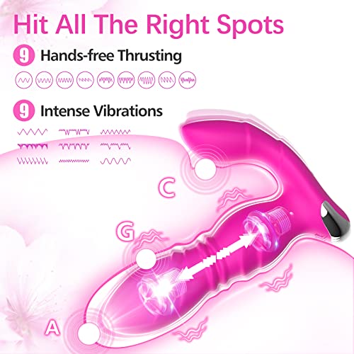 Adult Sex Toys For Women Pleasure - Wearable Vibrating Panties With App＆Remote Control Vibrators With 9 Powerful Thrusting Vibrations Sex Toy For Women Couples Sex Products Ultra Quiet In Public Play #TOP1