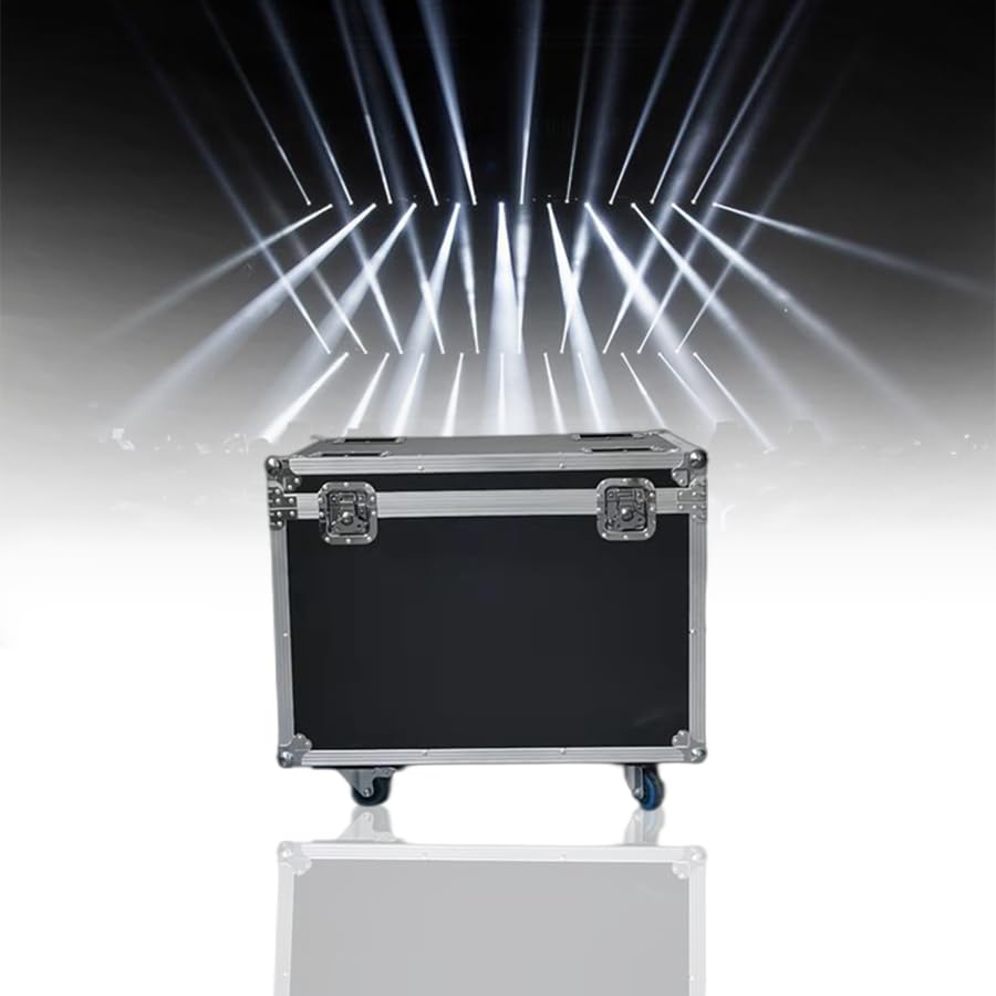 Only Flight Case for New Bulb Beam 350W/380W Moving Head Lighting Colored Beam Lighting for Family Gathering Disco Bar Banquet Concert Wedding Spotlight(No Light)