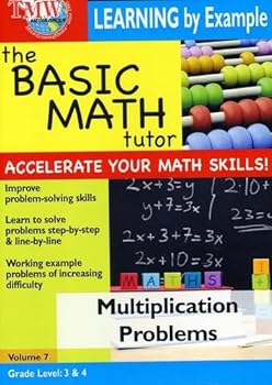 DVD Basic Math Tutor: Multiplication Problems Book