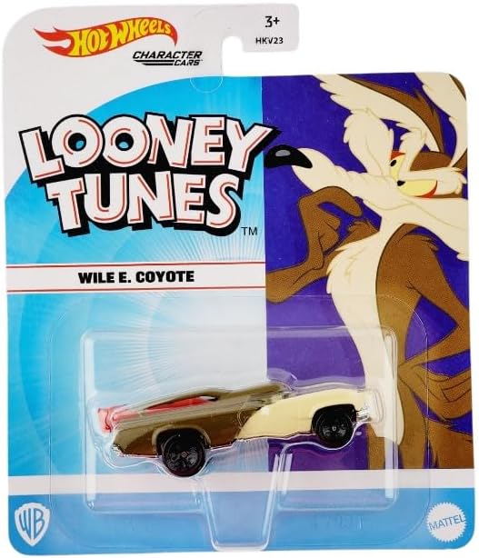 Hot Wheels Carros de personajes a escala 1:64 Looney Tunes (Wile E. Coyote 7/7)