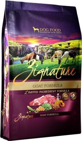 Zignature Goat Dry Dog Food, 4 lb Bag. 50% Lower Fat Than Beef!!