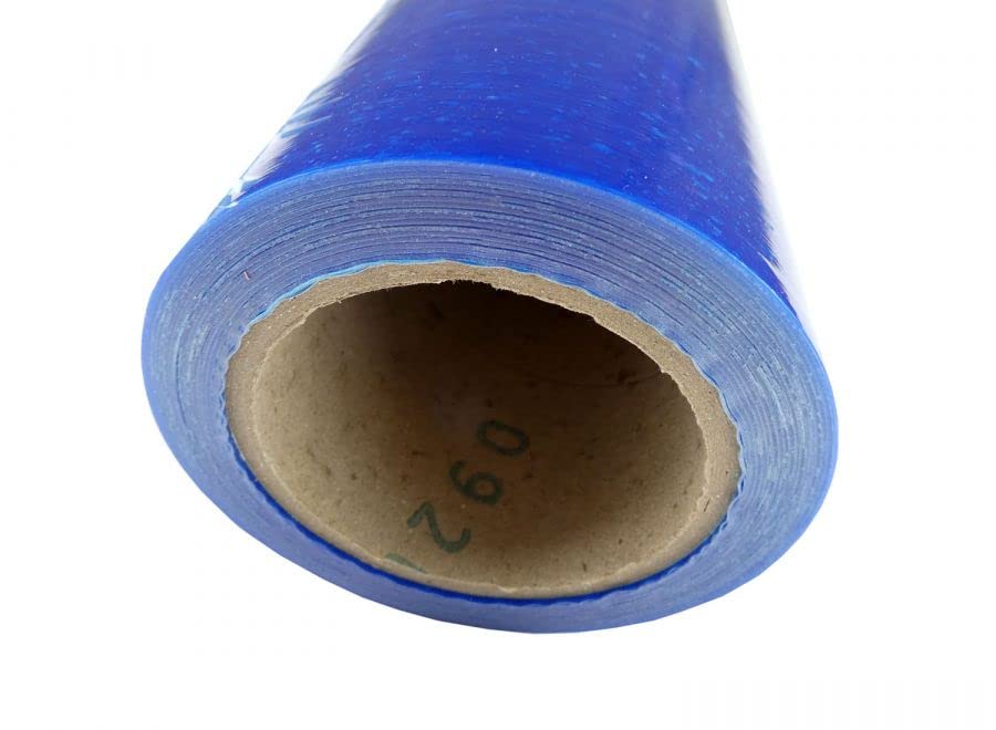 Selbstklebende Schutzfolie/Glasschutzfolie 500mm - Karton blau (mit 4 Rollen)