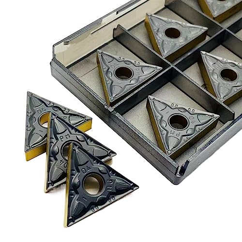 AALLYN Indexable Carbide Lathe Tool 10PCS TNMG220404 PM 4225 Turning Carbide Outer Metal Turning Tools CNC Tools