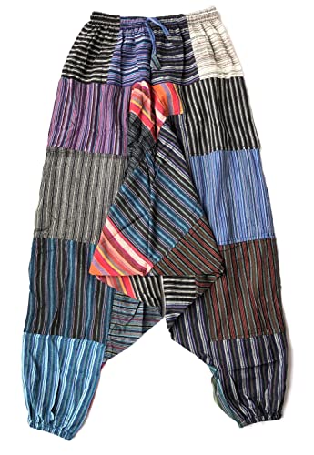 Pantalones Bombacho Hippie Multicolor (L/XL)