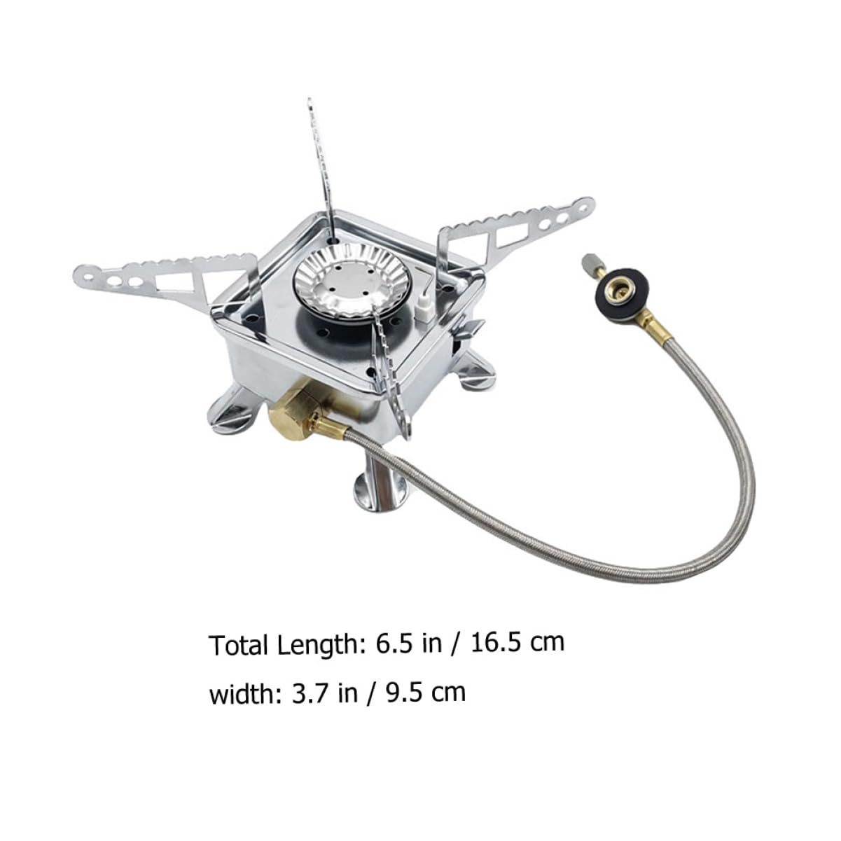 Happyyami Portable Camping Stove Windproof Outdoor Burner with High Temperature Resistance Lightweight Design for Easy Carrying and Safe Cooking Nature