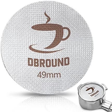 49mm Coffee Portafilter Puck Screen - Espresso Screen, Reusable Coffee Filter Replacement, 1.7mm Lower Shower Contact Plate Screen, Perfect Mesh Espresso Distribution Tool for Breville Coffee Machine