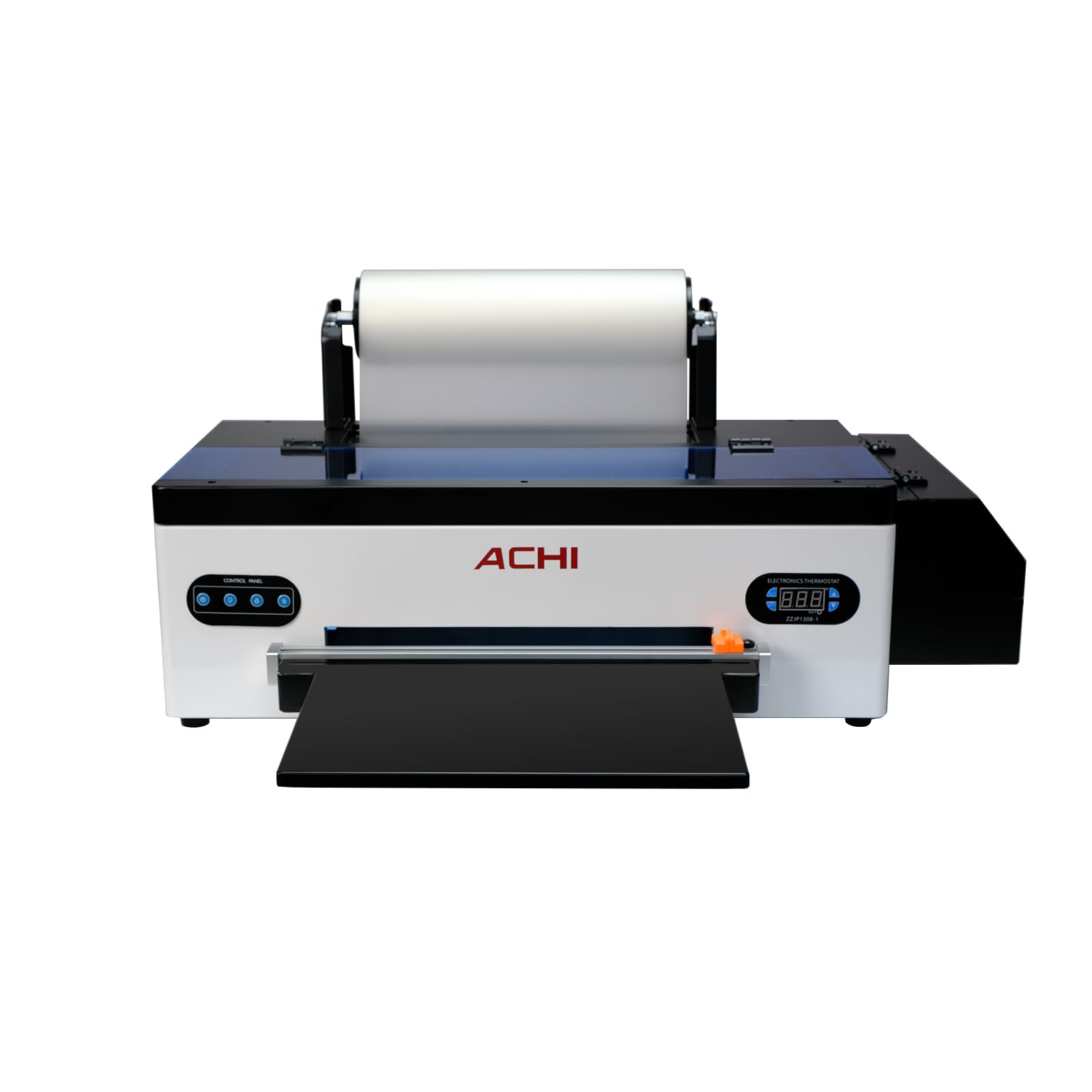 CNCZONE DTF - Rollo de impresora y hoja 2 en 1, transferencia de calor de 100 m, película de PET, impresora directa a película, 500 ml CMYKW (L800, 250 ml de tinta)