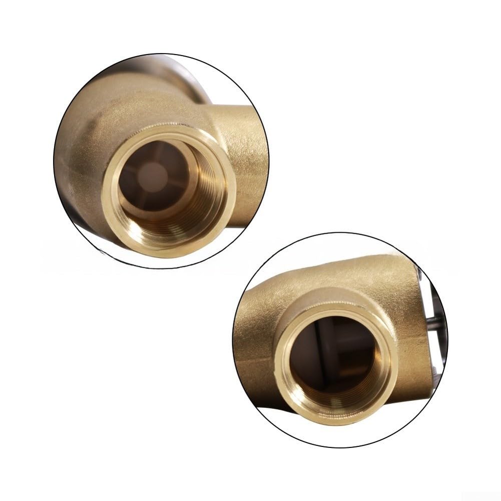 Valvola di ritegno in ottone anti sifone interruttore vuoto 1/2 pollice tappo di riflusso per camper campeggio rimorchio sistema idrico oro LF288A