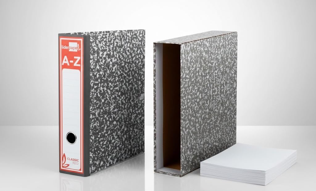 Archivador Folio 2 Anillas con Caja – Pack 24 Profesional Oficina | Alta Capacidad para Gestorías y Empresas – OFFICEPAPER