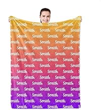 Personalized Name Blanket,Personalized Blanket for Kids and Adults,Custom Baby Girl Blanket,Customized Name Baby Blankets for Girls, 40"x50"