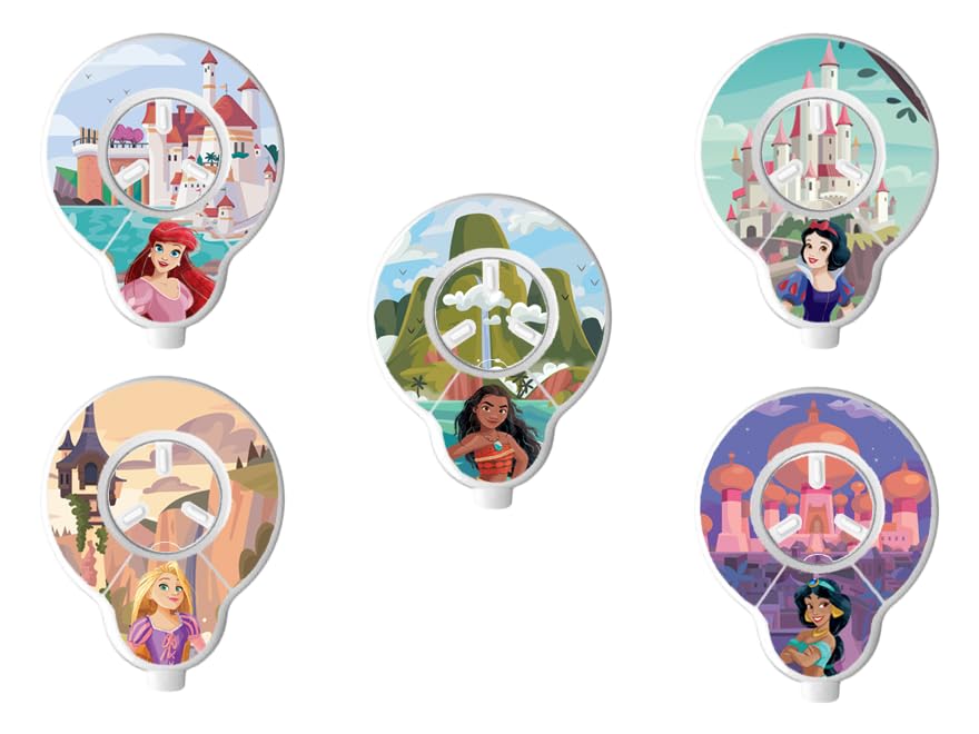 SmartEARCochlear Nucleus 7/8 Coil Skins – Disney Licensed Cochlear Implant Stickers – Unique Style and Reliable Protection – Durable and Wear-Resistant – Disney - Princesses