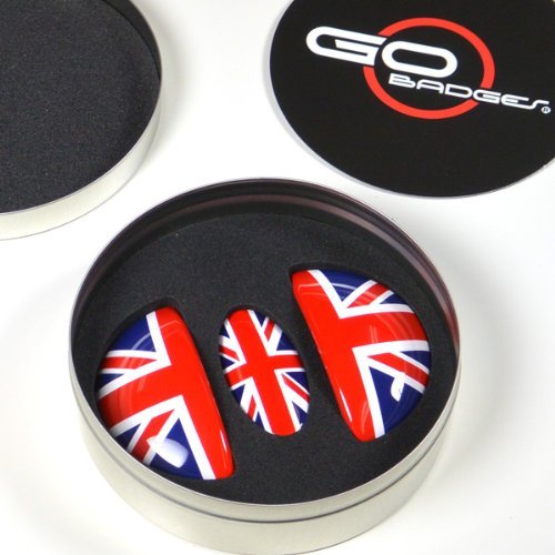 GoBadges IP02 Mini Cooper R55,56,57,58,59 Door Pull and Glove Box Cap - Unionjack