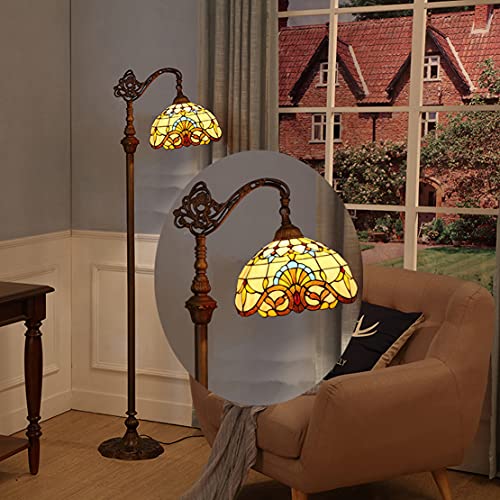 ✔ Lampada da soggiorno retrò vintage - Paralume colorato fatto a mano, artigianato tradizionale, ogni lampada è unica, design colorato, non tramonterà mai, lampada ad arco per ristorante, soggiorno, camera da letto, sala da pranzo