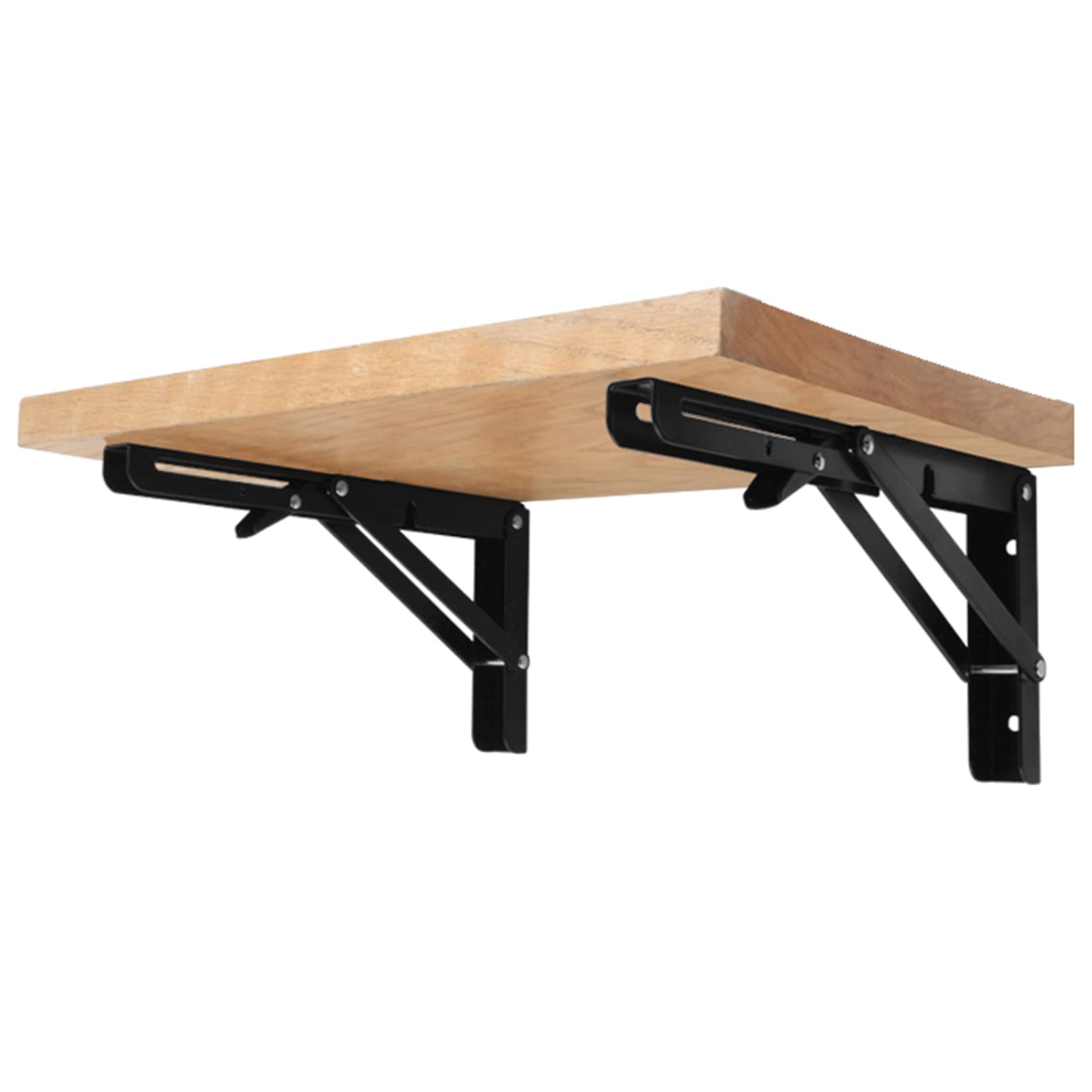 x2 Staffe per mensole Metallo,Supporti per Mensole Pieghevoli a Parete,Staffe multifunzionali Fai-da-Te,Reggimensola Pieghevoli Pesanti,Accessori Completi,400 * 175mm