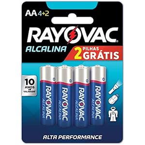 Pilha, Rayovac, Alcalina 20871, Azul, Aa, Pequena, Pacote de 6