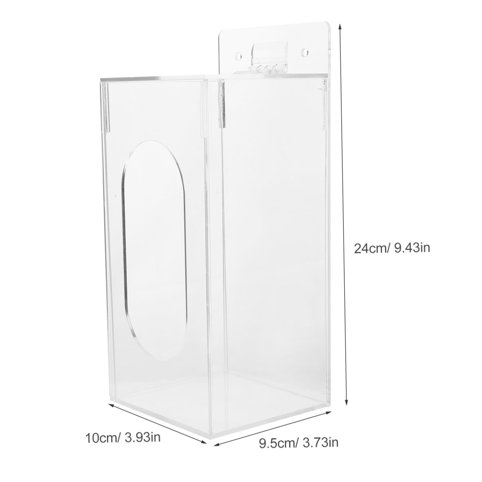 Garneck Acrylic Glove Storage Mount Dispenser for Gloves Mask Holder Face Mask Organizer Handwear Storage Box