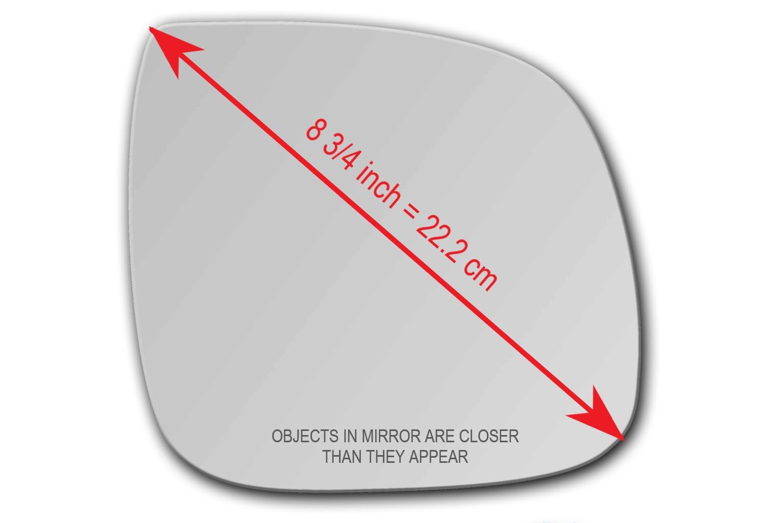 Verre De Rétroviseur Extérieur Gauche Pour Audi Q7, VW Touareg, T5 - Chauffé, Asphérique - Neuf