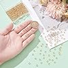UNICRAFTALE 400Pcs Anneaux de Saut Plaqué Or 24 carats Acier Inoxydable Anneaux de Jonction Ouverts Anneaux Ronds 5mm Anneaux Porte Clés Anneaux pour la Fabrication de Bijoux et Boucles D'Oreilles #3