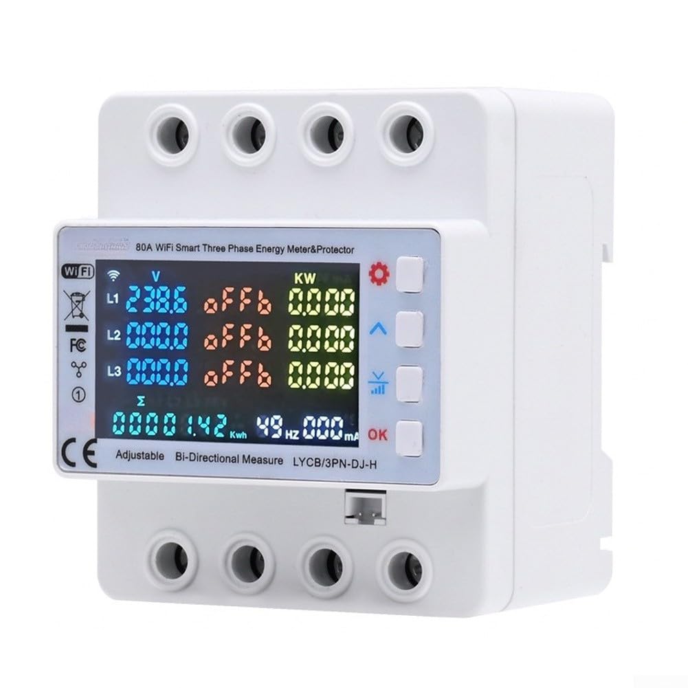 ABS ignífugo para monitor de energía 3 fases LCD ABS ignífugo