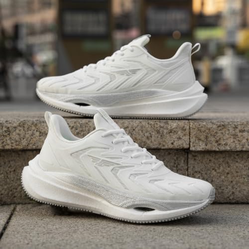Image of Red Tape Men's Sport Shoes White Mesh KPU Round Toe Lace-Up