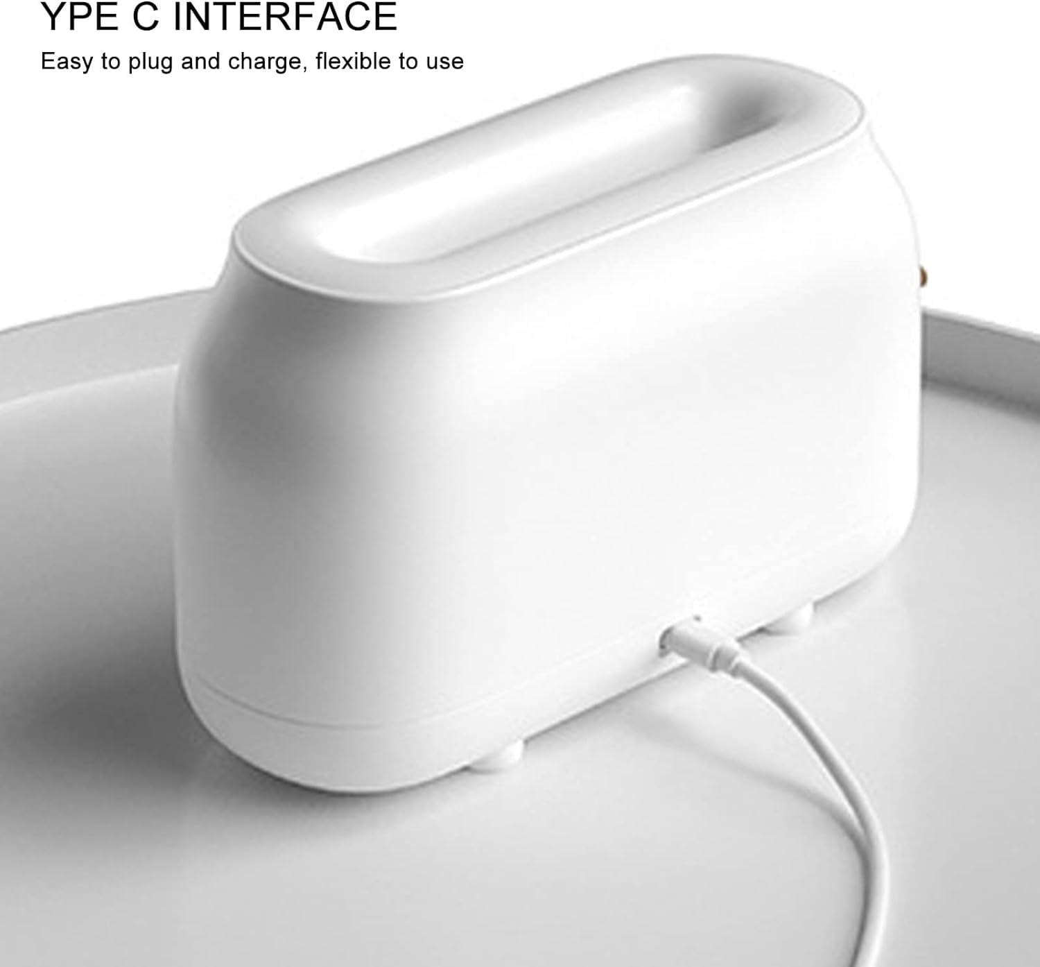 per Uso Domestico Umidificatore a Nebbia, umidificatore a Fiamma con Illuminazione a Doppia modalità 180 ml Bianco for Ufficio