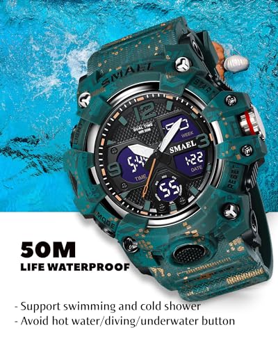 Image of Gosasa Men's Watches Multi Function Military S-Shock Sports Watch LED Digital Waterproof Alarm Watches