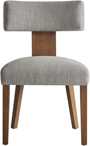 Miniatura 7 de Modway Nalani - Sillas de comedor, tejido jaspeado, color marrón oscuro