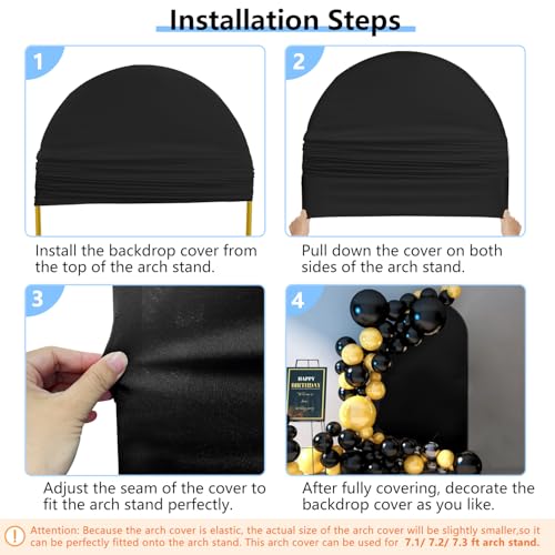 Funda elástica para soporte de arco 7.2 ft negra miniatura 6