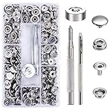 Prarktische Box: Diese Druckknöpfe mit Werkzeuge sind in einer transparenten Box mit einigen abnehmbaren und praktischen Gittern zum Sammeln und Verlust zu vermeiden.