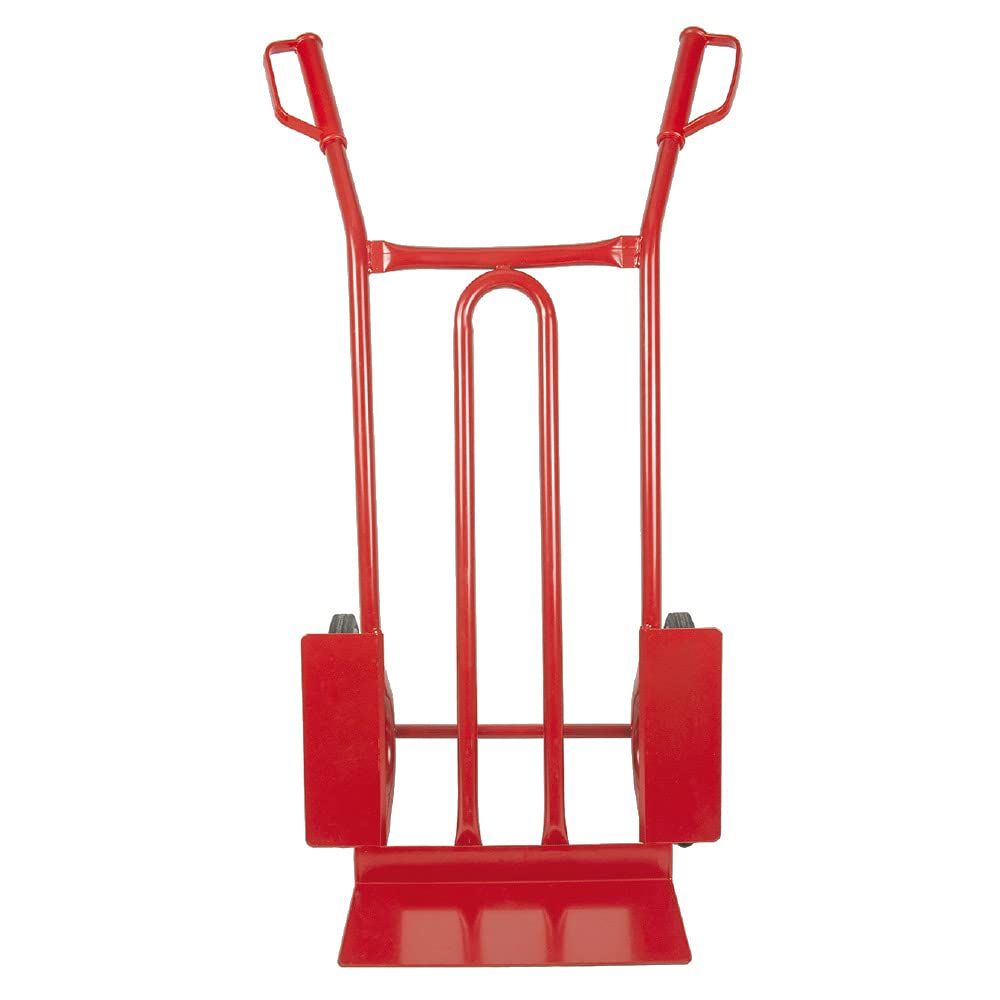 TRESTLES S01HS Rot Sackkarre | Treppensteiger | Sternräder | Stahlgestänge | pannensicheres Rad | 250 kg Tragkraft | Made in EU