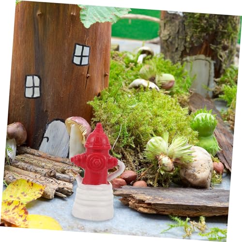 Bouche d'incendie de jardin miniature pour ornement et micro paysage
