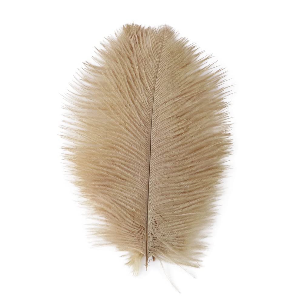 Plumes d'autruche camel pour centre de table de mariage bohème chic