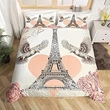 MATÉRIAU DE HAUTE QUALITÉ - Parure de Lit utilisée en tissu 90g/m² microfibre. Ce tissu respirant et doux pour la peau est très doux et contribue à améliorer le confort de votre sommeil