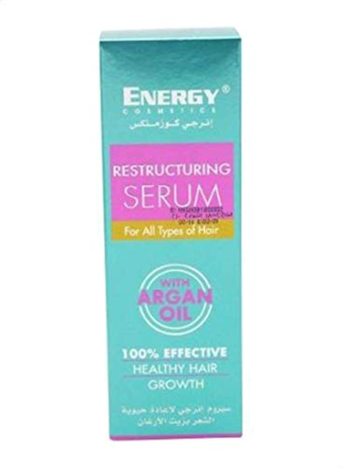 – Energy Cosmetics Restructuring Serum With Argan, 100% Effective Advance Repair, Perfect Restructuring Serum For Damaged Treated Hair, 60 ml