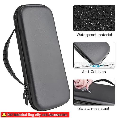 Image of ZEITEL Carrying Case for Rog Ally & Accessories, Portable Handbag for Rog Ally, EVA Carrying Case with 10 Games Cartridges Slot Waterproof Protective Storage Bag Travel Case for Rog Ally
