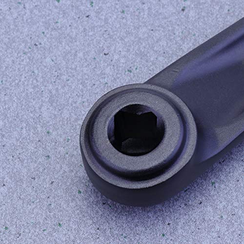 BESPORTBLE Crank Arm Alloy Bike Bell Left Crank Diagonal Square Hole Repairing Tools Bicycle Repair Part for Mountain Bike Bicycle (Black)