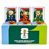 Official Licensed World Cup 2026 Mascot Figurine Merchandise, 4 Inch Set of 3 Maple Zayu & Clutch, Collectible Soccer Figures for Adult Sports Fans & Collectors