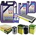 Produktbild Filter Set Inspektionspaket 7 Liter Liqui Moly Motoröl Leichtlauf High Tech 5W-40 MANN-FILTER Innenraumfilter Kraftstofffilter Luftfilter Ölfilter