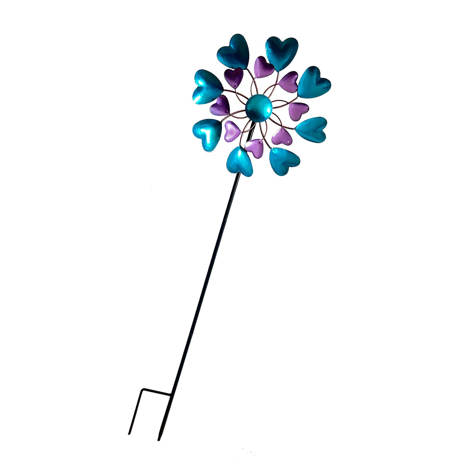Dynamic Rotating Windmill Spinner for Lawns Landscape Outdoor Decoration Rust Resistant Metal Garden Art Spinner Garden Art Winds Sculpture