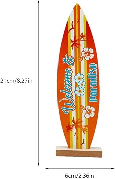 Surfboard Centrepieces for Tables, Surfboard Table Decorations, Surfboard Beach Signs, Wooden Surfboard Decoration for the Wall, Surfboard Beach Signs, Tropical Bar Table Centrepieces for