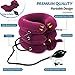 Jaximy Neck Stretcher, Cervical Traction Device, Neck Traction Device,Neck Pain Relief, Adjustable Inflatable Neck Brace & Neck Stretcher Cervical Traction, Neck Decompression Home Use (Red)