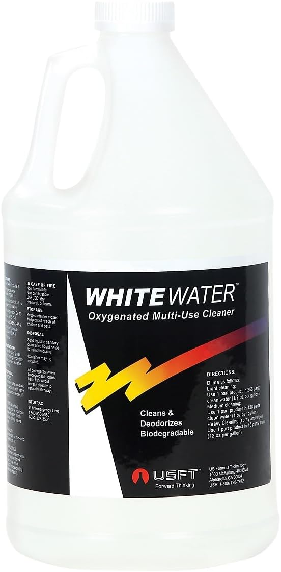 Bare Ground Winter Bare Ground Solutions One Shot White Water Peroxide-Based Cleaner - Low Foaming, No Harsh Chemicals, Biodegradable, 128 oz (1 Gallon)
