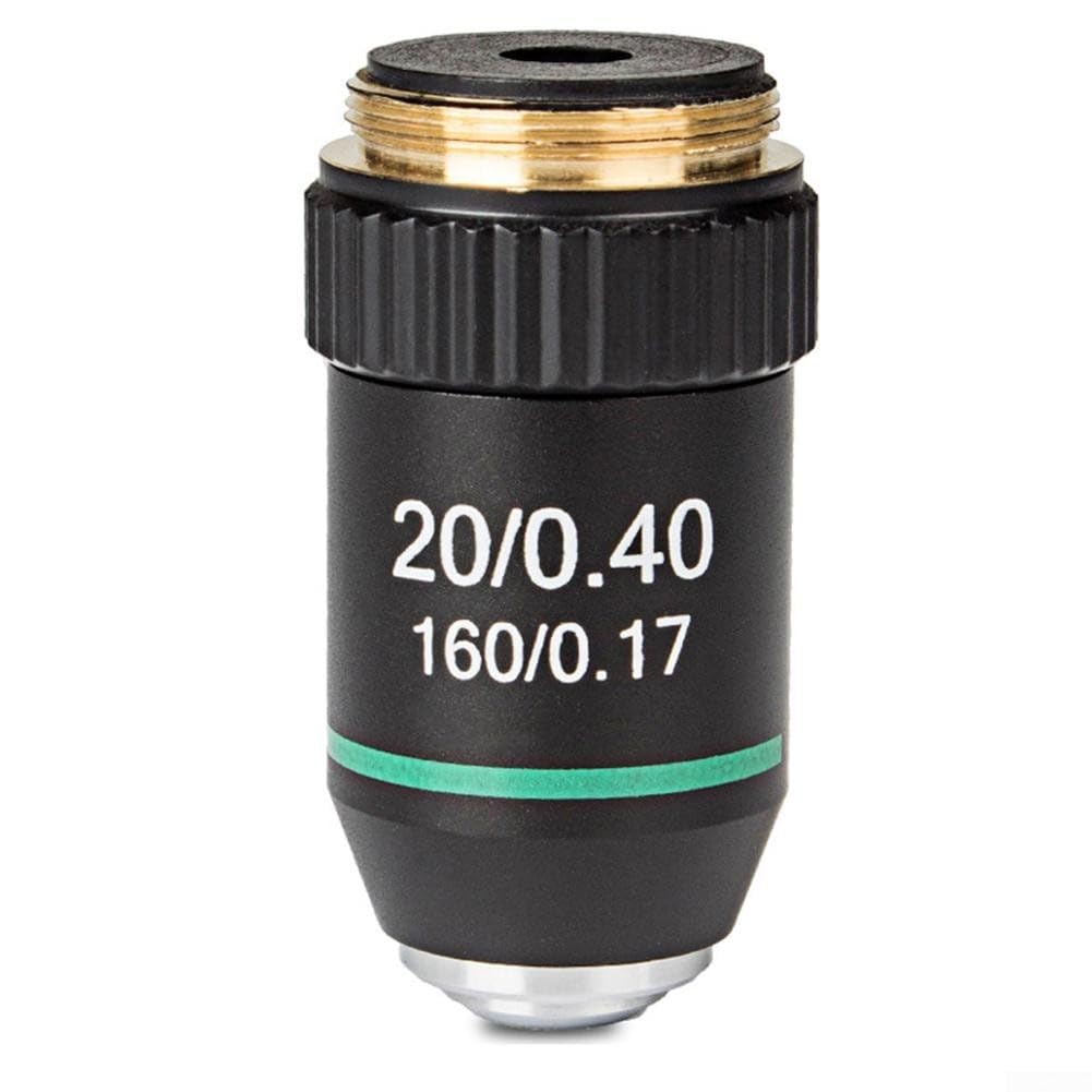 Obiettivo acromatico 195 per microscopi biologici, caratteristiche immersione in olio e design elastico per una visione sicura da 4X a 100X ingrandimento (20X)