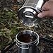 KOKKOYA 2 Piece Set Backpacking Camping Cups Mugs Camping Cooking Pot Cookware Set 304Foodgrade Outdoor Metal Stainless Steel Camp Cups for Boiling Water with Vented Lid Stackable for Hunting