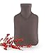 Blumtal Santi Borsa Acqua Calda Peluche da 1,8L, Fodera in Peluche Morbida, Boule Acqua Calda, Borsa Acqua Calda per Dolori (Grigio)