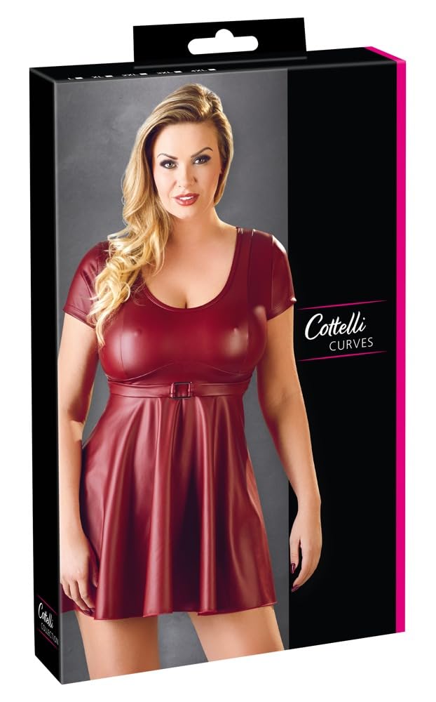 Robe évasée wetlook extensible pour sublimer les silhouettes