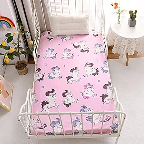 NATURETY Unicorn Rainbow Fitted Sheet Cover
