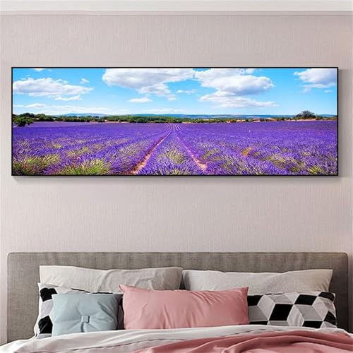 Peinture Diamant Adulte Fleur Pourpre pour Sublimer la Décoration Murale de Votre Salon