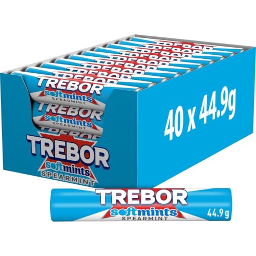 Trebor Softmint Spearmint Roll Std (Pack of 40)